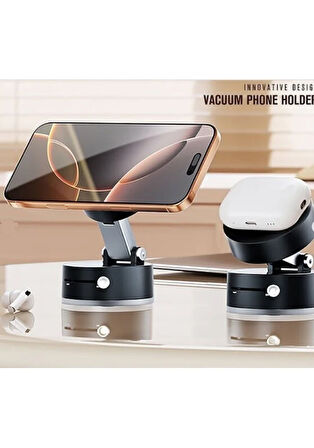 ARAÇ TORPİDO ÜSTÜ VE CAMA YAPIŞAN 360 DÖNERLİ MIKNATISLI ARAÇ İÇİ TELEFON TUTUCU HLD120