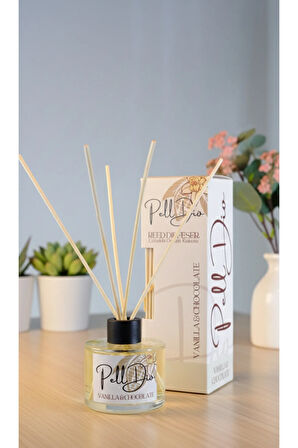 Vanilya Ve Çikolata Bambu Çubuklu Ortam Ev Oda Salon Koku Kokusu Ve Oda Parfümü 120 ml