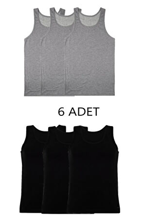 6'LI KARIŞIK RENK ERKEK ATLET TAKIM