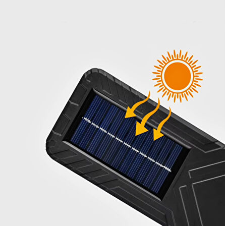 Hareket Sensörlü Solar Güneş Enerjili SARI Cob Led Aydınlatma 3 Modlu Uzaktan Kumandalı 20 CM