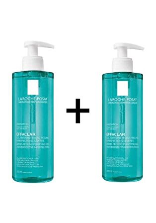 La Roche-Posay Effaclar Mikro-peeling Arındırıcı Jel 400 Ml X2