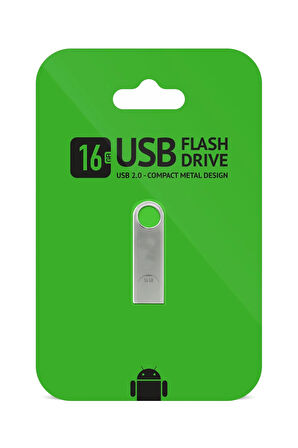 16 Gb Usb 2.0 Metal Usb Flash Bellek Veri Dosya Aktarımı Yüksek Kapasiteli Ve Hızlı Depolama