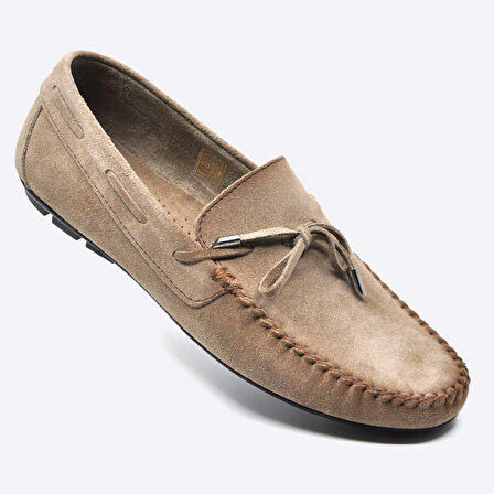 FOSCO-ERKEK GÜNLÜK LOAFER AYAKKABI-HAKİKİ SÜET-VİZON RENK