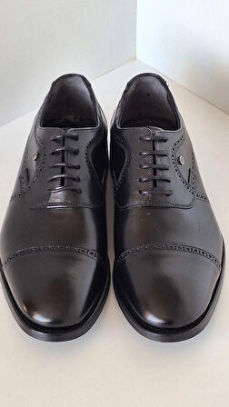 DARKWOOD-ERKEK KLASİK AYAKKABI-SİYAH RENK-BAĞCIKLI