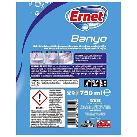 Ernet Banyo Temizleyici 750 ml