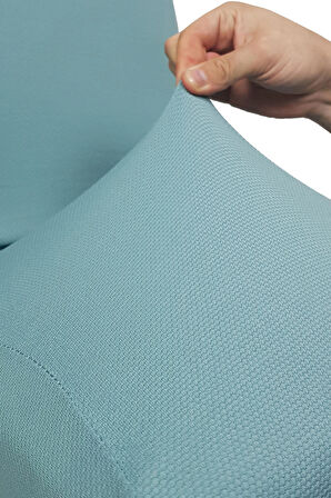 Spandex Mikro Petek Kumaş Likralı Lastikli Tüylenmez 6'lı Sandalye Kılıfı Kaliteli Sandalye Örtüsü - MİNT 