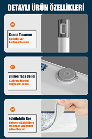 SPREYLİ CAM SİLME MOPU