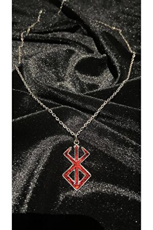 Retro Antik Kaplama Vintage Anime Berserk Logo Unisex Kolye