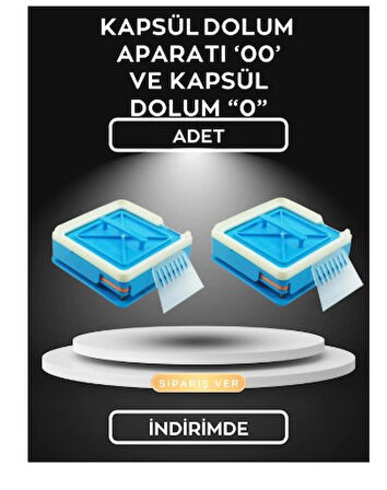 Kapsül Dolum Aparatı "00" ve Kapsül Dolum Aparatı “0” Daha Uygun Fiyata