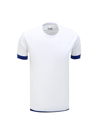 Tombolini Bisiklet Yaka Gri - Mavi Erkek T-Shirt 62079190