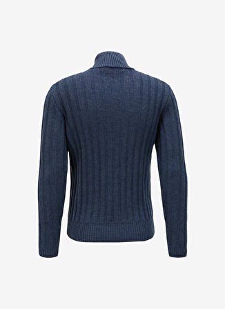 Tombolini Bisiklet Yaka Slim Fit Lacivert Erkek Kazak 61101130