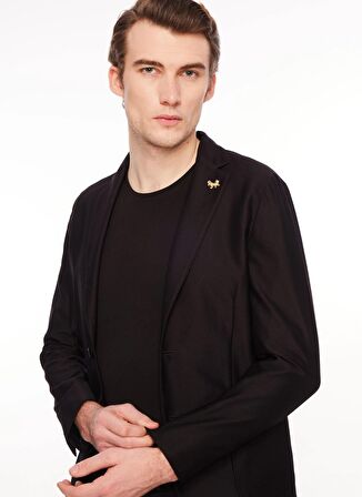 Tombolini Slim Fit Siyah Erkek Ceket G1J1_IYQR