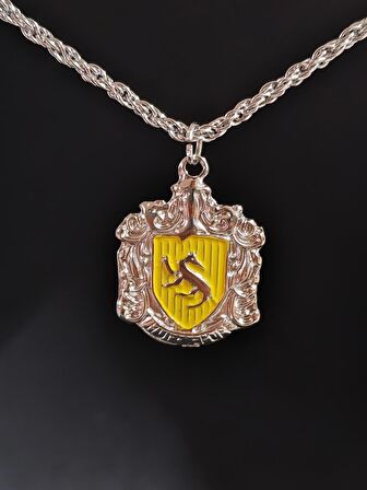 Antik Gümüş Kaplama Gryffindor Unisex Sembol Tasarım Kolye