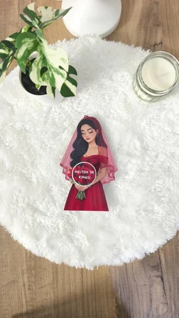 Pamuğum Atelier Kız Figürlü Kına Dolgulu Kına Hediyeliği (15 Adet)