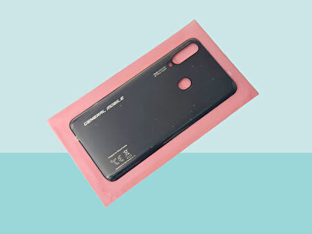 Tkgz - General Mobile GM 20 PRO Arka Kapak Batarya Kapağı - SİYAH