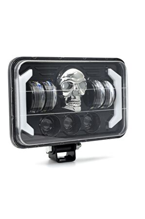 5" RGB Kuru Kafa Angel Skull Off Road Led Lambası Jeep Wrangler & Cherokee & Ln106 Uyumlu Far