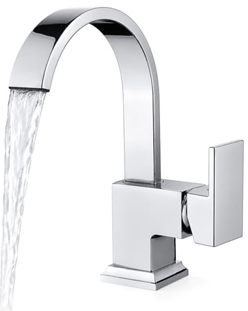 Sardıcı Şelale Lavabo Bataryası Krom Çift Su Girişli 5 Yıl Garantili