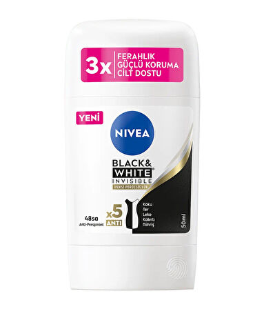 84166 NIVEA BLACK & WHITE İPEKSİ PÜRÜZSÜZLÜK STICK