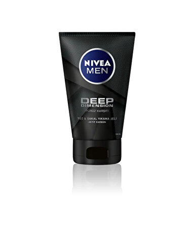 81787 NIVEA MEN DEEP DIMENSION YÜZ & SAKAL TEMİZLEME JELİ