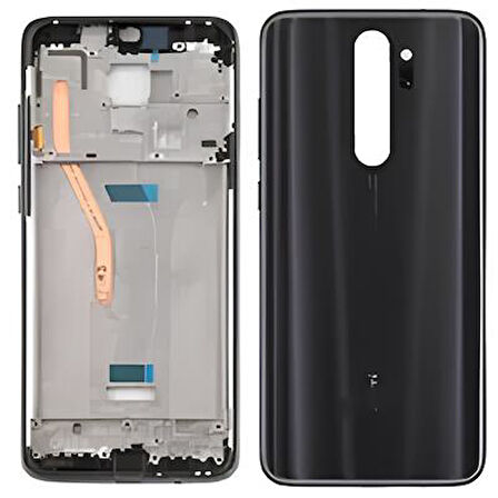 Xiaomi Redmi NOTE 8 PRO FULL Kasa Arka Kapak Takım SİYAH
