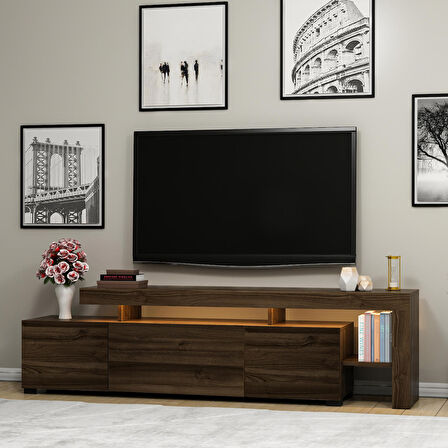 Beliz Işıklı Tv Ünitesi Ceviz