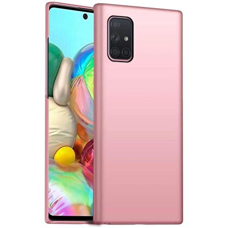 Smcase Samsung Galaxy M31S Kılıf Lüks Mat Silikon  Nano Ekran Koruyucu  Kamera Koruyucu