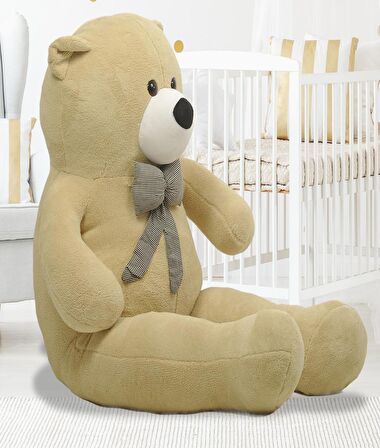 130 cm Papyonlu Sevimli Peluş Ayı - Sevgiliye Özel Hediye