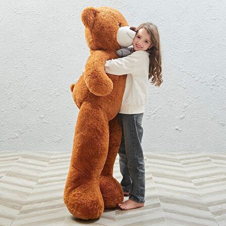 130 cm Papyonlu Sevimli Peluş Ayı - Sevgiliye Özel Hediye