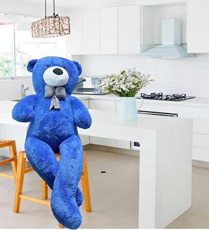 130 cm Papyonlu Sevimli Peluş Ayı - Sevgiliye Özel Hediye