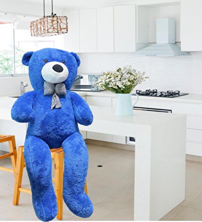 130 cm Papyonlu Sevimli Peluş Ayı - Sevgiliye Özel Hediye