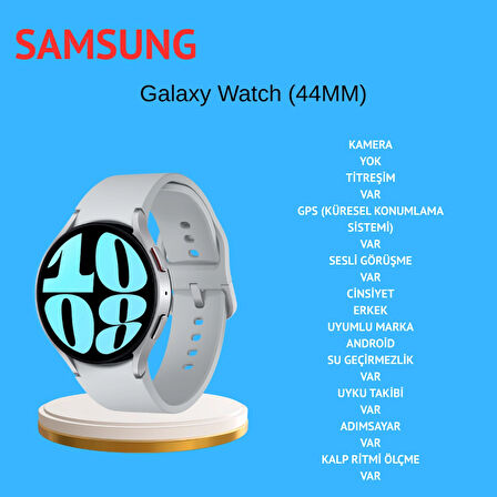 Samsung Galaxy Watch Akıllı Saat Siyah 44mm Gri-Siyah