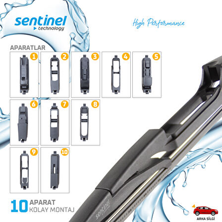 Sentinel Universal Aparatlı Araba Arka Silecek / 325mm