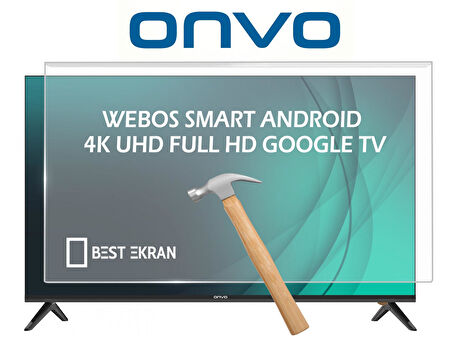 Onvo 70" inç 178 Ekran Smart LED OLED QLED Android 4K-8K Televizyon Tv Ekran Koruyucu