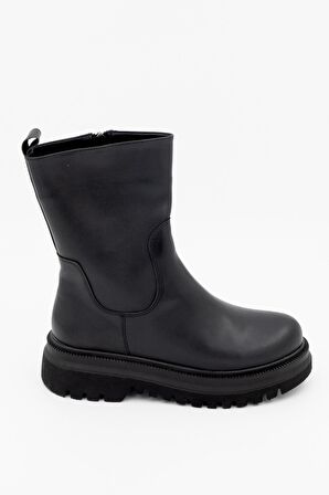 Modabuymus Olle Siyah Günlük Hafif Kalın Taban Bot