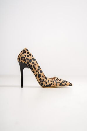 Modabuymus Lapita Yüksek Topuklu Ayakkabı Leopar Stiletto