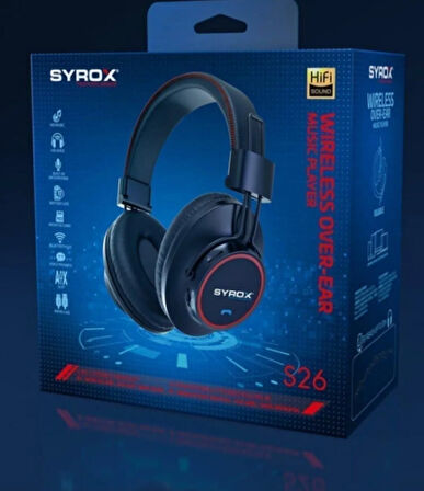Syrox S26 Kablosuz Bluetooth Kulaklık Hafıza Kartlı Mix Renk
