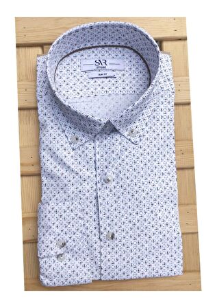 Süvari Premium Slim Svr Desenli Gömlek