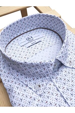 Süvari Premium Slim Svr Desenli Gömlek