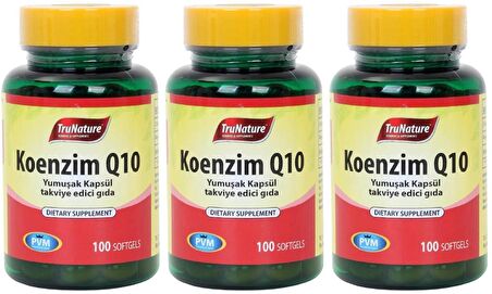 Trunature Coenzyme Q10 3x100 Softgel Koenzim Royal Jelly Omega 3 