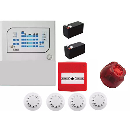 Codesec Konvansiyonel Sistem Yangın Alarm Seti 4 Lü