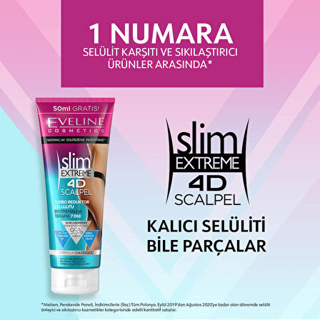 Eveline Slim Extreme 4D Scalpel Turbo Selülit Azaltıcı Serum 250ml X2 Adet