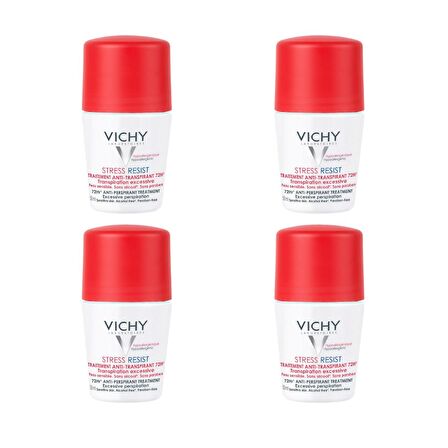 Vichy Stress Resist Terleme Karşıtı Deodorant Yoğun Kontrol - 72 Saat Etkinlik 50ml X4 Adet	