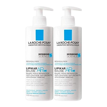 La Roche Posay Lipikar Baume Ap+M 400 ml Yatıştırıcı Balm X2 Adet