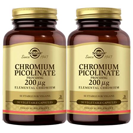 Solgar Chromium Picolinate 200 Mcg x2 Adet