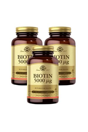 Biotin 5000 mcg 50 Kapsül X3 Adet