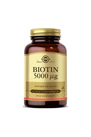 Biotin 5000 mcg 50 Kapsül X3 Adet