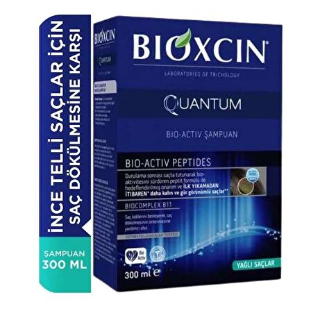 Bioxcin Quantum Yağlı Saçlar İçin Şampuan 300ml x2 Adet