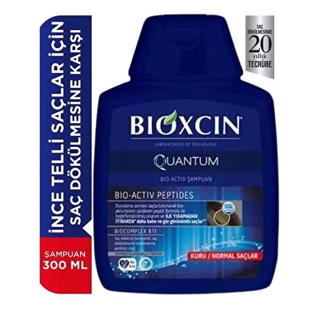 Bioxcin Quantum Normal Ve Kuru Saçlar İçin Şampuan 300ml X2 Adet