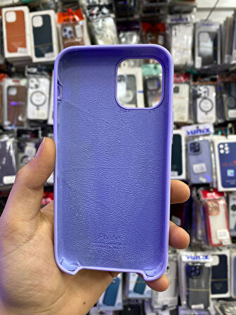 İPHONE 12 UYUMLU LOGOLU LANSMAN İÇİ KADİFE KILIF EFLATUN