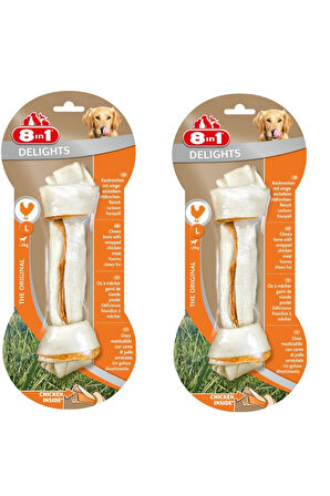 8in1 Delights Bones Large Tavuklu Köpek Ödül Kemiği 85 Gr. X 2 Adet